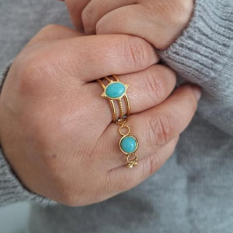 Bague LIZIA - Amazonite
