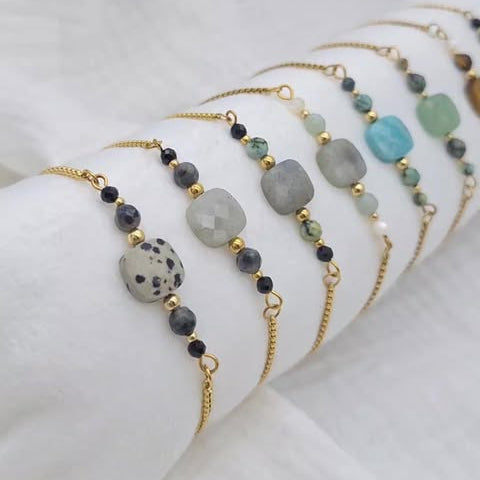 Bracelet ROCA - Jaspe dalmatien (Copie)