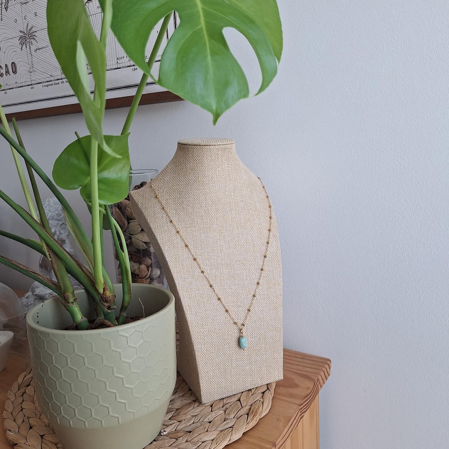 Sautoir gri-gri en amazonite