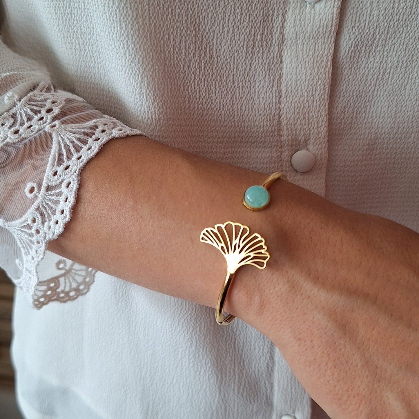 Bracelet GINKGO - Amazonite