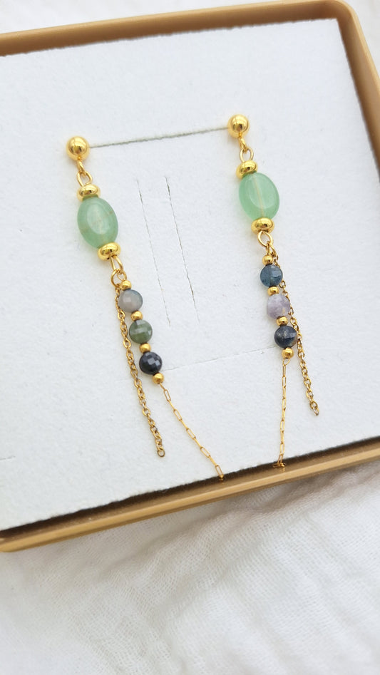 Boucles LIMA - Aventurine