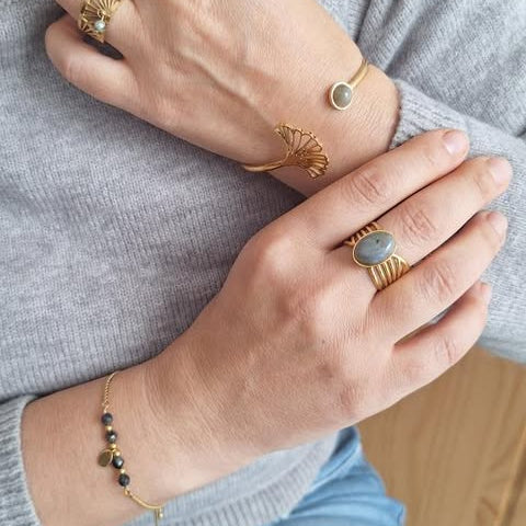 Bague NODA - Labradorite