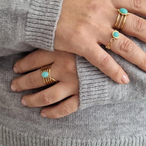 Bague MINODA - Amazonite