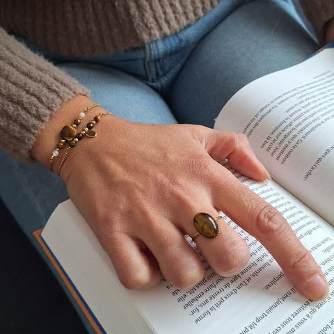 Bracelet LOKA - Œil de tigre