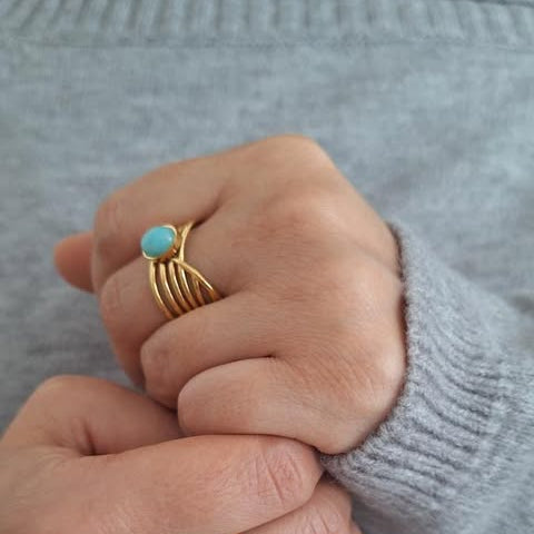 Bague MINODA - Amazonite