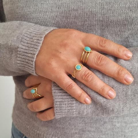 Bague LIZIA - Amazonite