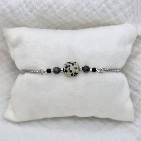 Bracelet ROCA - Jaspe dalmatien