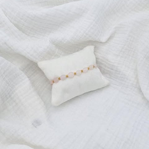 Bracelet OVALIA - Quartz rose